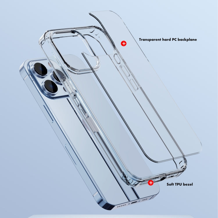 For iPhone 14 Pro iPAKY Shockproof PC + TPU Protective Phone Case(Transparent) - HoMEdemic™ 