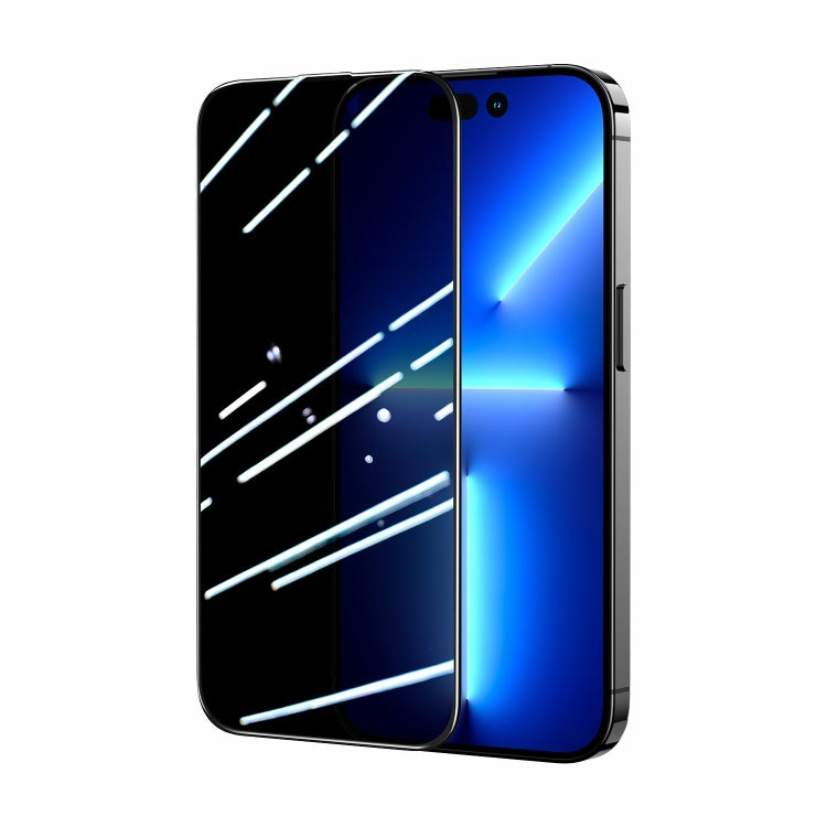 For iPhone 14 Plus JOYROOM 2.5D Screen Printing Full Screen Black Edge Privacy Tempered Glass Film - HoMEdemic™ 