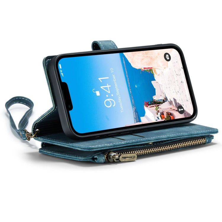 For iPhone 14 CaseMe C30 Multifunctional Phone Leather Case (Blue) - HoMEdemic™ 