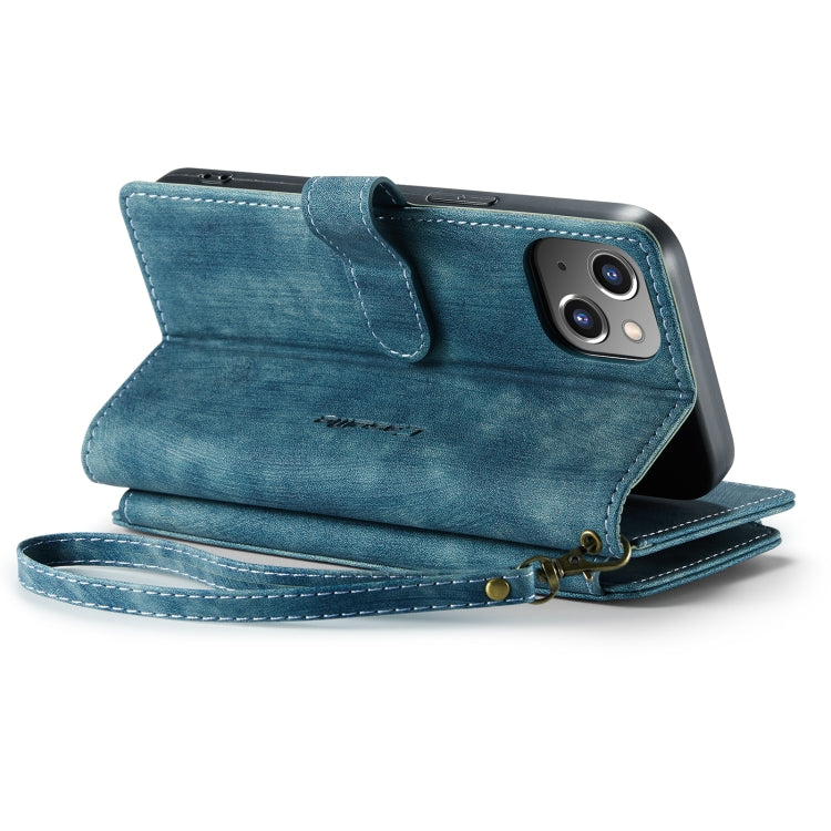 For iPhone 14 CaseMe C30 Multifunctional Phone Leather Case (Blue) - HoMEdemic™ 
