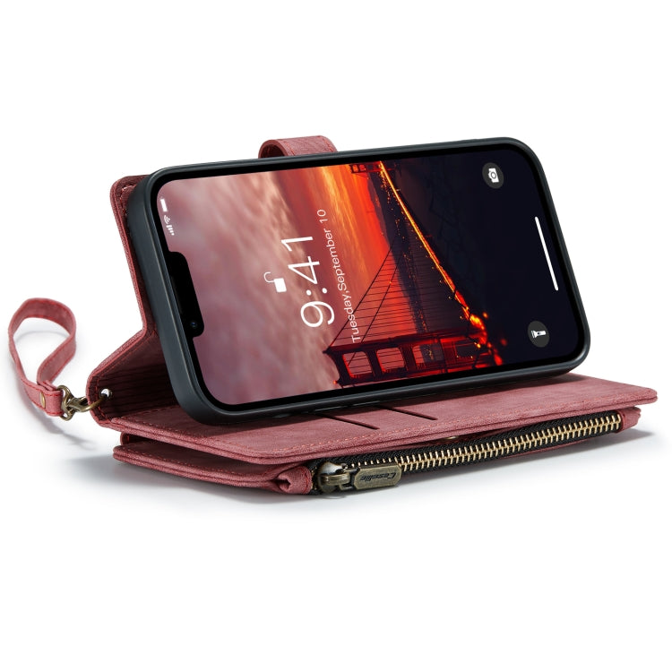 For iPhone 14 CaseMe C30 Multifunctional Phone Leather Case (Red) - HoMEdemic™ 