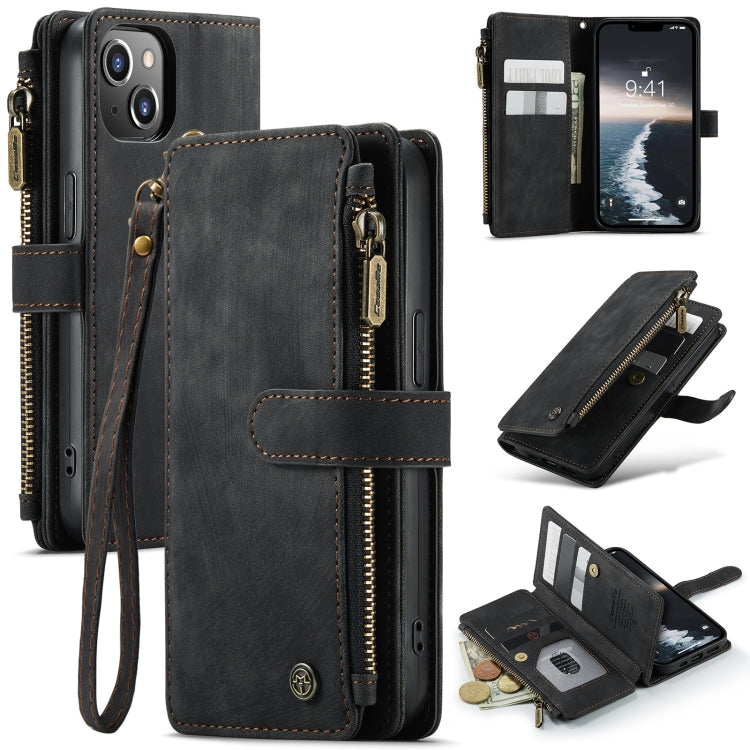 For iPhone 14 CaseMe C30 Multifunctional Phone Leather Case (Black) - HoMEdemic™ 