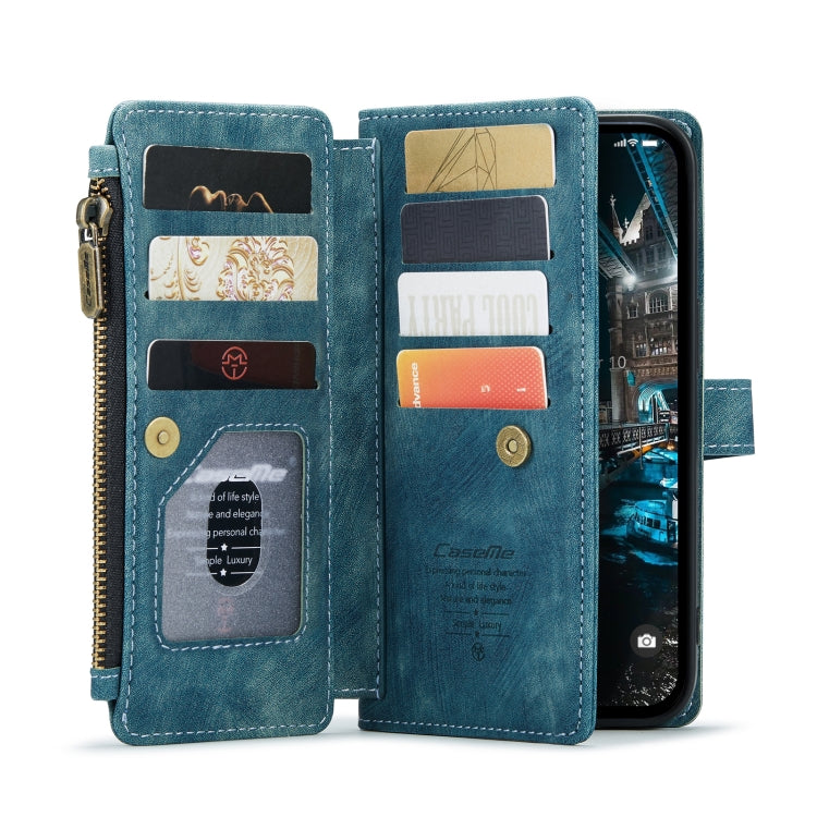 For iPhone 14 Plus CaseMe C30 Multifunctional Phone Leather Case (Blue) - HoMEdemic™ 