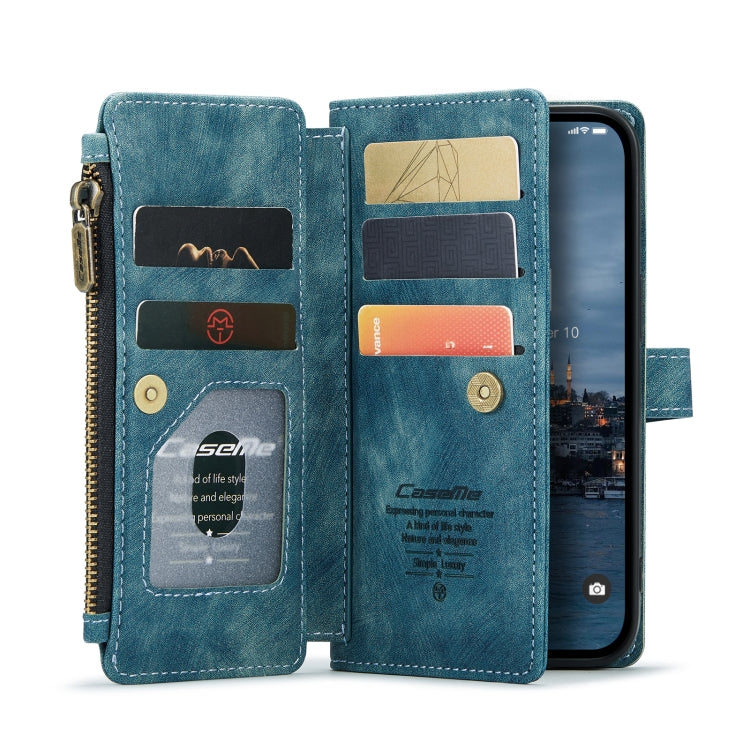 For iPhone 14 Pro CaseMe C30 Multifunctional Phone Leather Case(Blue) - HoMEdemic™ 