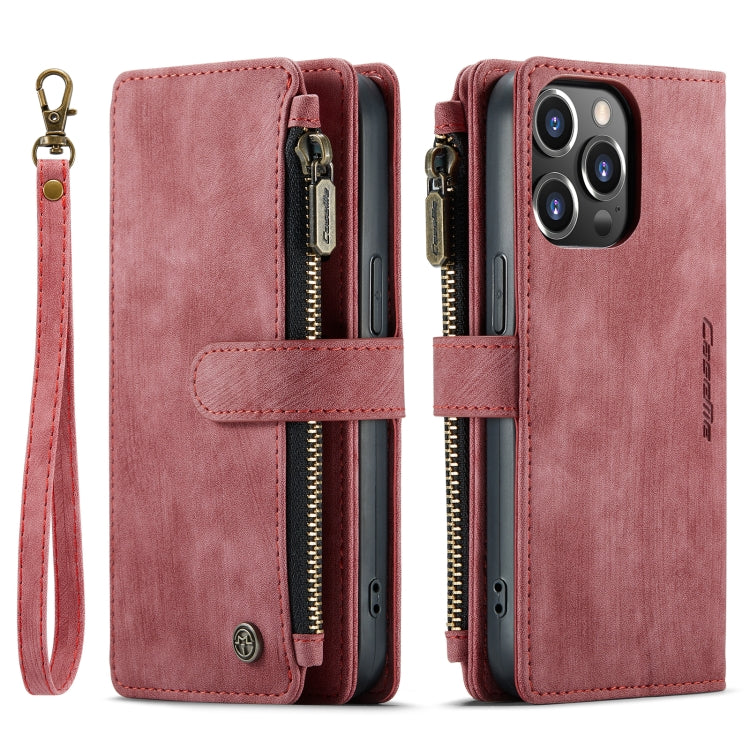 For iPhone 14 Pro CaseMe C30 Multifunctional Phone Leather Case(Red) - HoMEdemic™ 