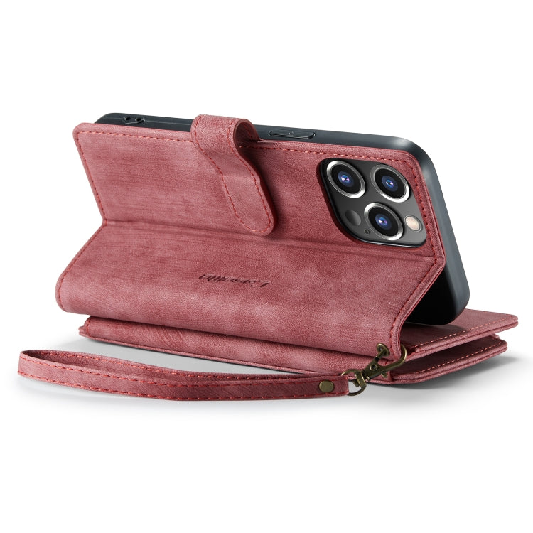 For iPhone 14 Pro CaseMe C30 Multifunctional Phone Leather Case(Red) - HoMEdemic™ 