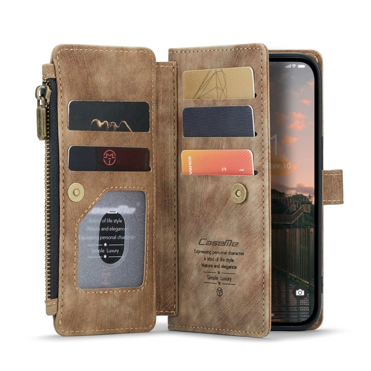 For iPhone 14 Pro CaseMe C30 Multifunctional Phone Leather Case(Brown) - HoMEdemic™ 