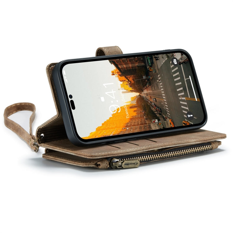 For iPhone 14 Pro Max CaseMe C30 Multifunctional Phone Leather Case (Brown) - HoMEdemic™ 