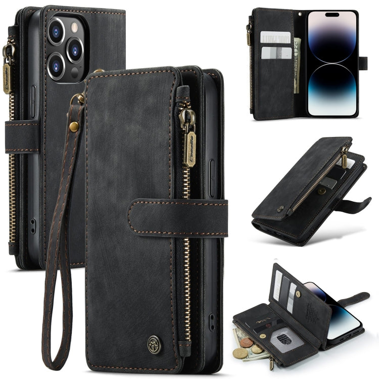 For iPhone 14 Pro Max CaseMe C30 Multifunctional Phone Leather Case (Black) - HoMEdemic™ 