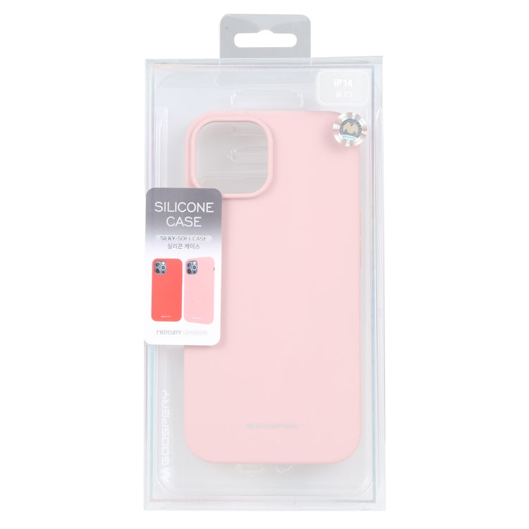For iPhone 14 GOOSPERY SILICONE Silky Soft TPU Phone Case (Pink) - HoMEdemic™ 