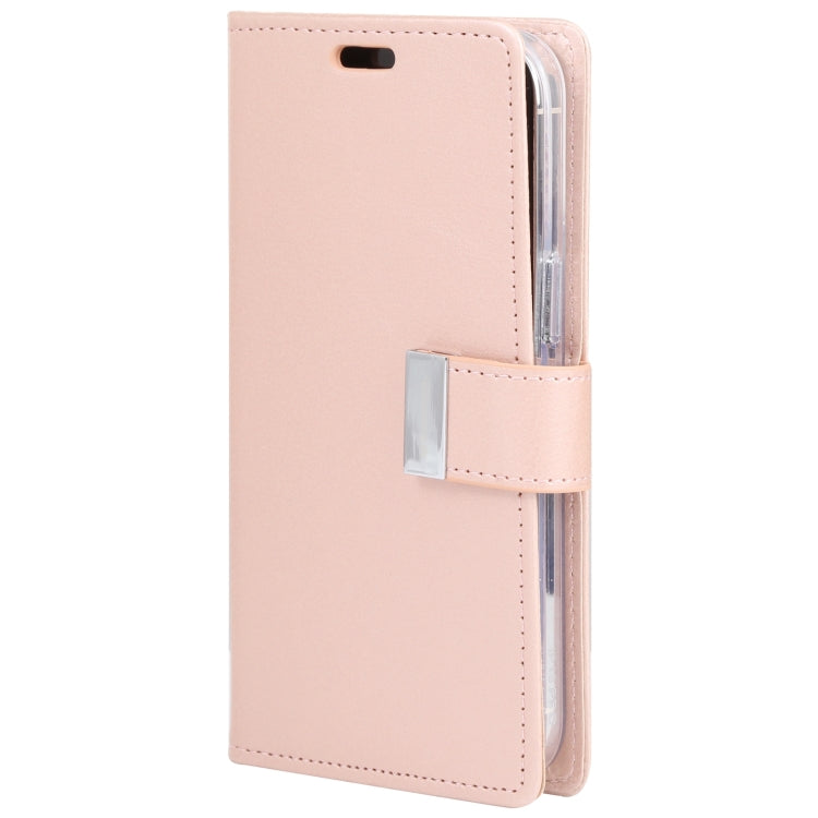 For iPhone 14 Pro GOOSPERY RICH DIARY Crazy Horse Texture Leather Case(Rose Gold) - HoMEdemic™ 