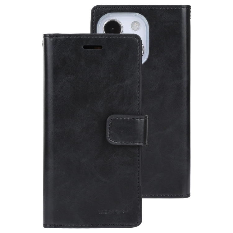 For iPhone 14 MERCURY GOOSPERY MANSOOR 9 Card Slots Leather Case (Black) - HoMEdemic™ 