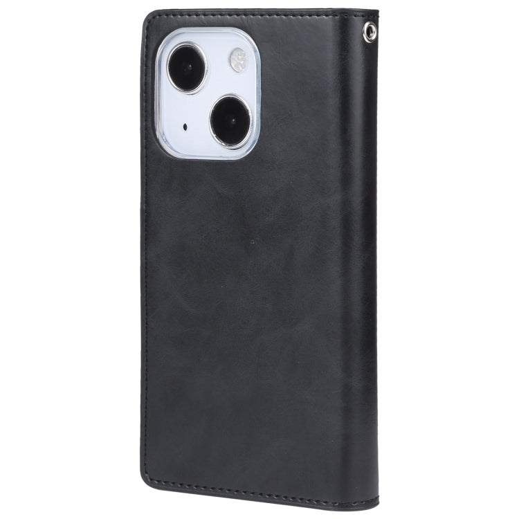For iPhone 14 MERCURY GOOSPERY MANSOOR 9 Card Slots Leather Case (Black) - HoMEdemic™ 