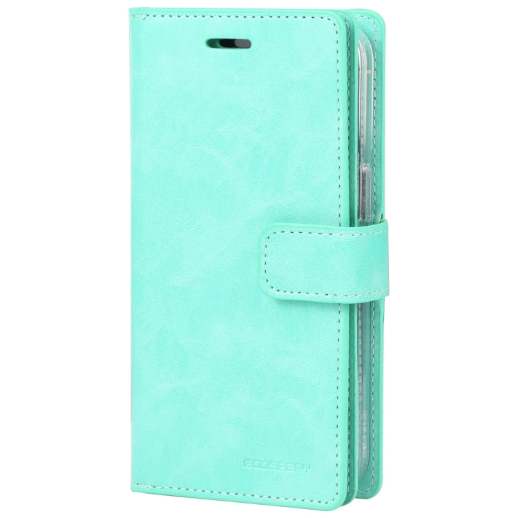 For iPhone 14 Pro MERCURY GOOSPERY MANSOOR 9 Card Slots Leather Case(Mint Green) - HoMEdemic™ 