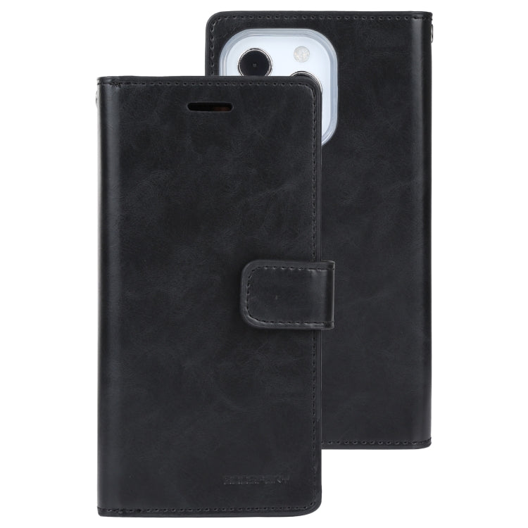 For iPhone 14 Pro MERCURY GOOSPERY MANSOOR 9 Card Slots Leather Case(Black) - HoMEdemic™ 