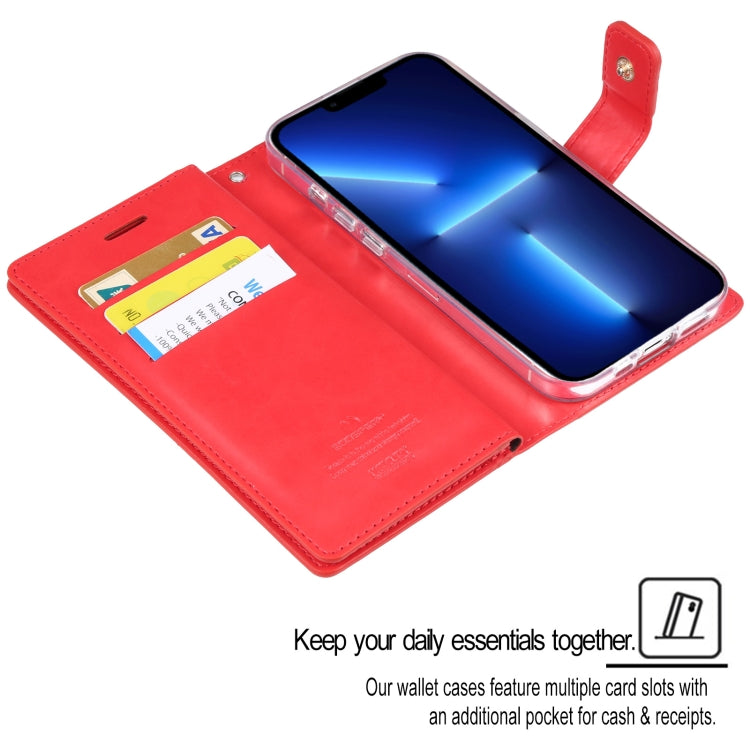 For iPhone 14 Pro MERCURY GOOSPERY MANSOOR 9 Card Slots Leather Case(Gold) - HoMEdemic™ 