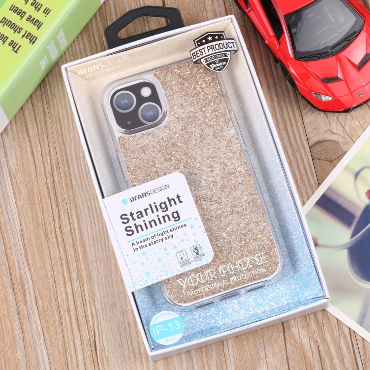 For iPhone 14 DFANS DESIGN Starry Sky Epoxy Phone Case (Gold) - HoMEdemic™ 
