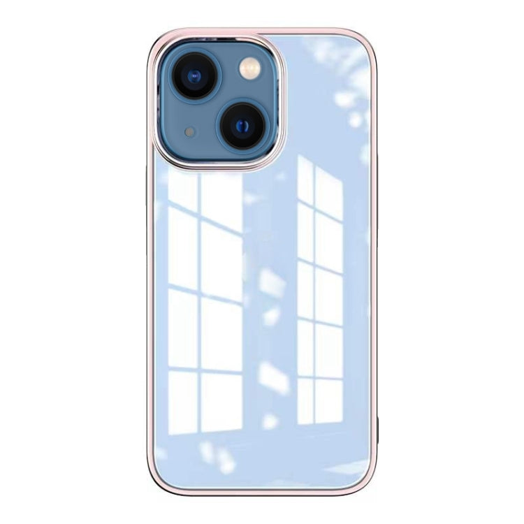 For iPhone 14 Mutural Jiantou Series Electroplating Phone Case (Pink) - HoMEdemic™ 