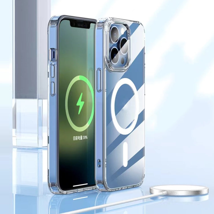 For iPhone 14 Pro Mutural Jingtou Series MagSafe Magnetic Phone Case(Clear) - HoMEdemic™ 
