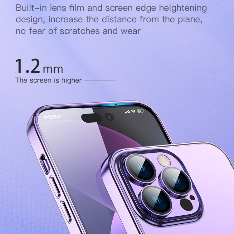 For iPhone 14 Plus TOTUDESIGN AA-155 Series Electroplating TPU Phone Case (Blue) - HoMEdemic™ 