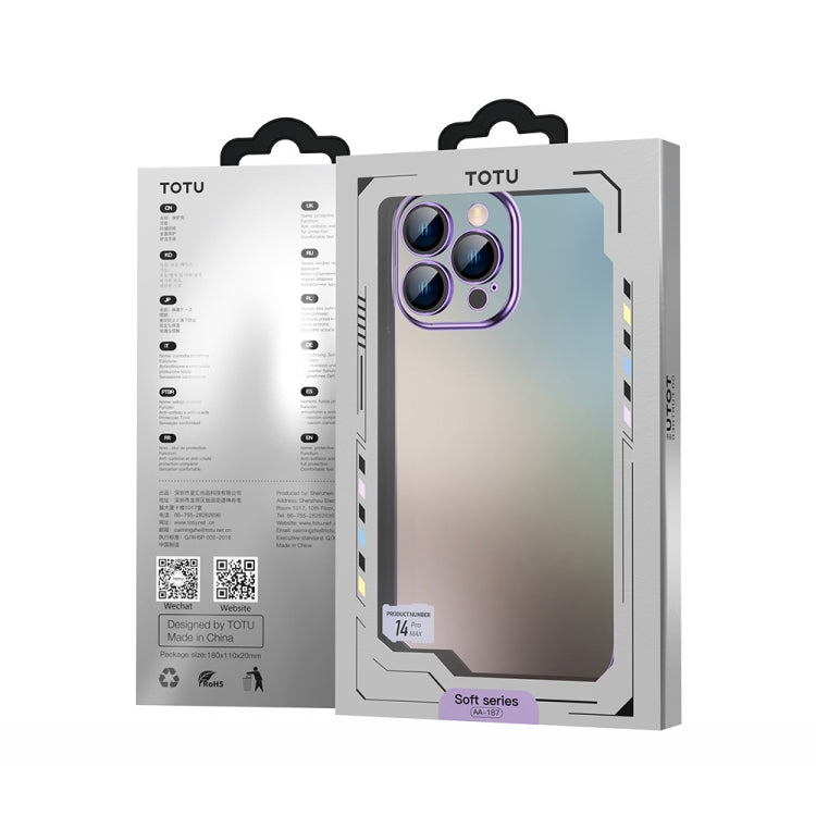 For iPhone 14 Plus TOTUDESIGN AA-155 Series Electroplating TPU Phone Case (Blue) - HoMEdemic™ 