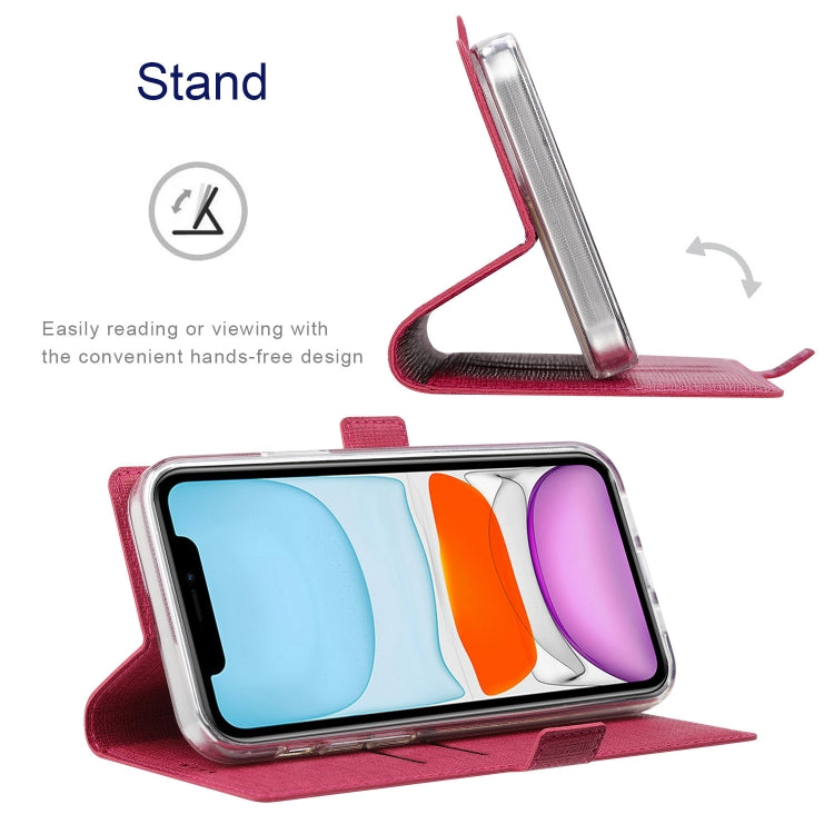 For iPhone 14 ViLi K Series Dual-side Buckle Magsafe Leather Phone Case (Rose Red) - HoMEdemic™ 