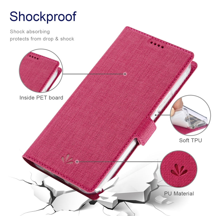 For iPhone 14 ViLi K Series Dual-side Buckle Magsafe Leather Phone Case (Rose Red) - HoMEdemic™ 