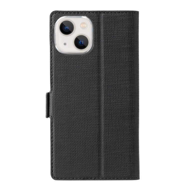 For iPhone 13 mini ViLi K Series Dual-side Buckle Magsafe Leather Phone Case (Black) - HoMEdemic™ 