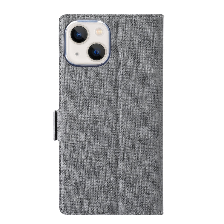 For iPhone 13 mini ViLi K Series Dual-side Buckle Magsafe Leather Phone Case (Grey) - HoMEdemic™ 