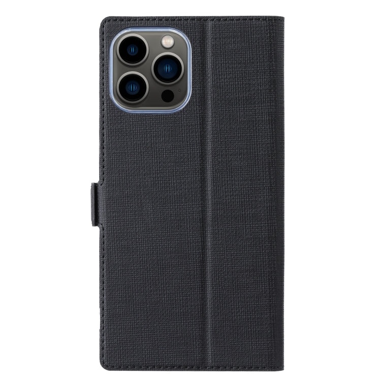 For iPhone 13 Pro Max ViLi K Series Dual-side Buckle Magsafe Leather Phone Case (Black) - HoMEdemic™ 