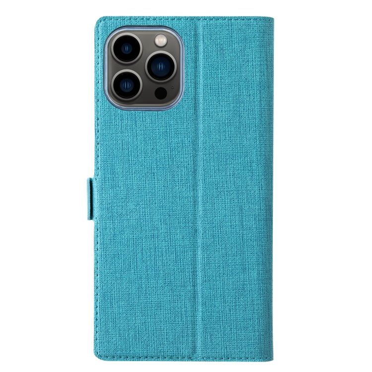For iPhone 13 Pro Max ViLi K Series Dual-side Buckle Magsafe Leather Phone Case (Blue) - HoMEdemic™ 