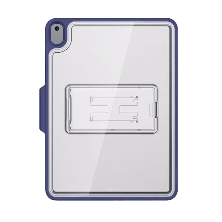 Mutural Transparent Holder Tablet Case For iPad 10.2 2021 / 2020 / 2019 / 10.5(Navy Blue) - HoMEdemic™ 