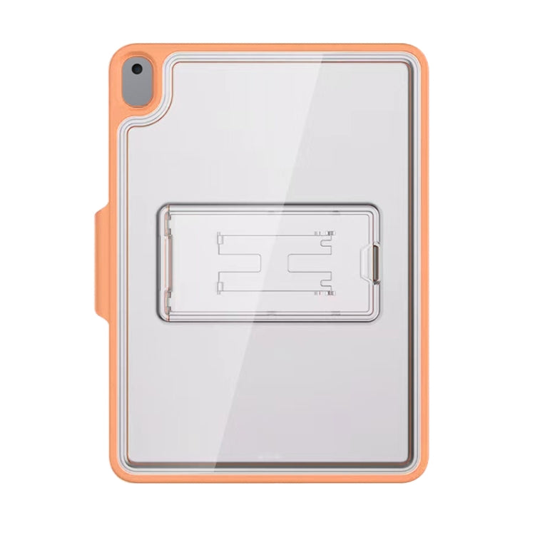 Mutural Transparent Holder Tablet Case For iPad 10.2 2021 / 2020 / 2019 / 10.5(Orange) - HoMEdemic™ 