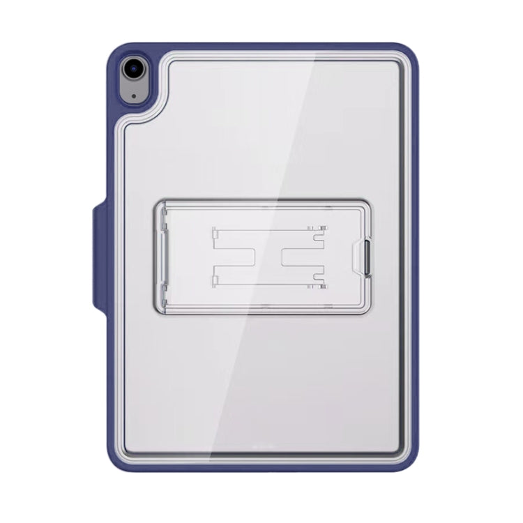 Mutural Transparent Holder Tablet Case For iPad Air 2022/ 2020 10.9(Navy Blue) - HoMEdemic™ 