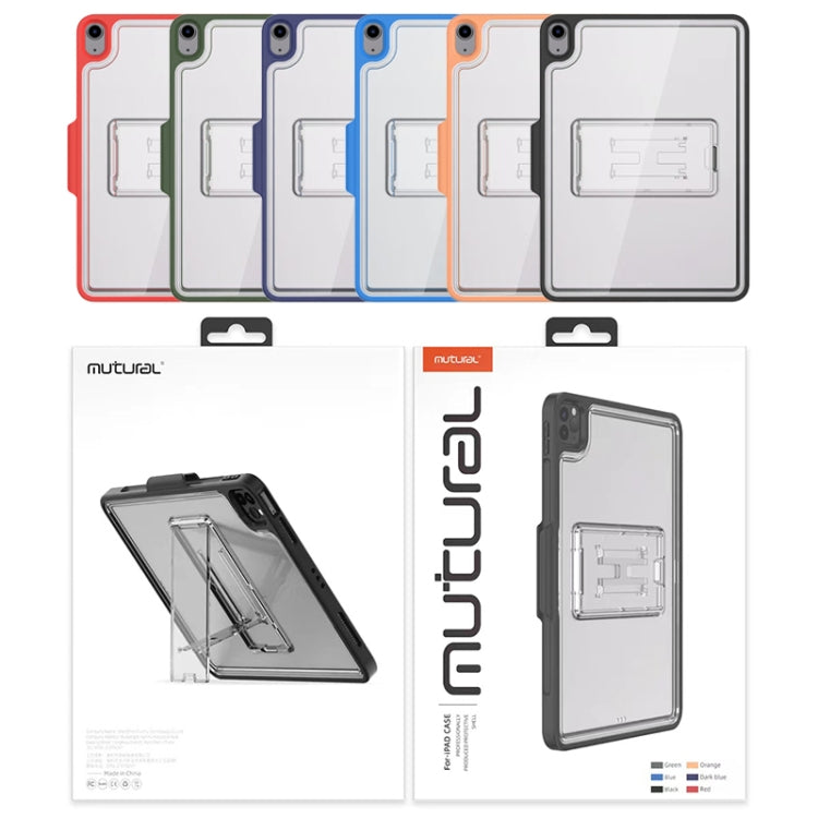 Mutural Transparent Holder Tablet Case For iPad Air 2022/ 2020 10.9(Orange) - HoMEdemic™ 