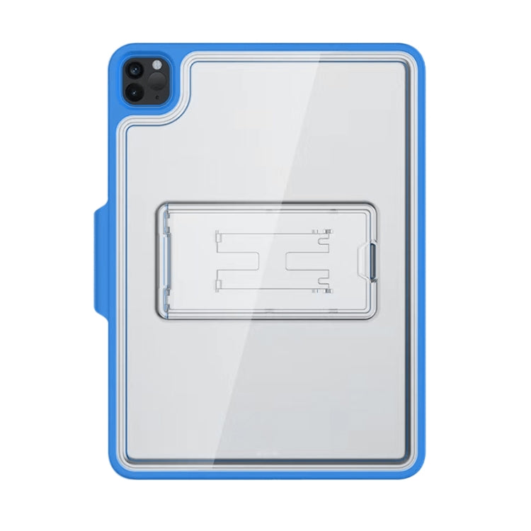 For iPad Pro 11 2022 / 2021 / 2020 / 2018 Mutural Transparent Holder Tablet Case(Blue) - HoMEdemic™ 
