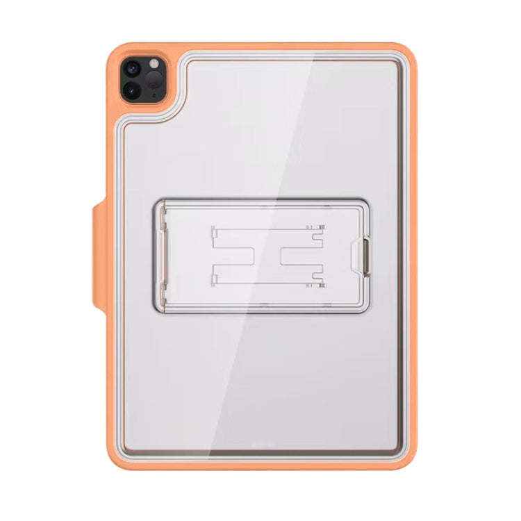 For iPad Pro 11 2022 / 2021 / 2020 / 2018 Mutural Transparent Holder Tablet Case(Orange) - HoMEdemic™ 