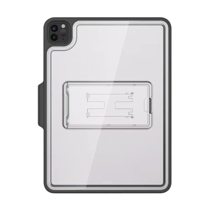 For iPad Pro 11 2022 / 2021 / 2020 / 2018 Mutural Transparent Holder Tablet Case(Black) - HoMEdemic™ 