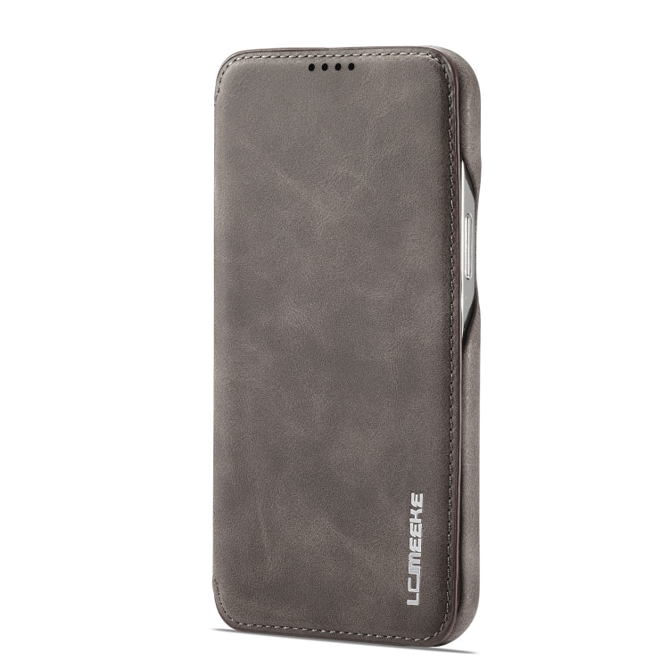 For iPhone 14 LC.IMEEKE Hon Ancient Series Flip Leather Phone Case (Coffee) - HoMEdemic™ 