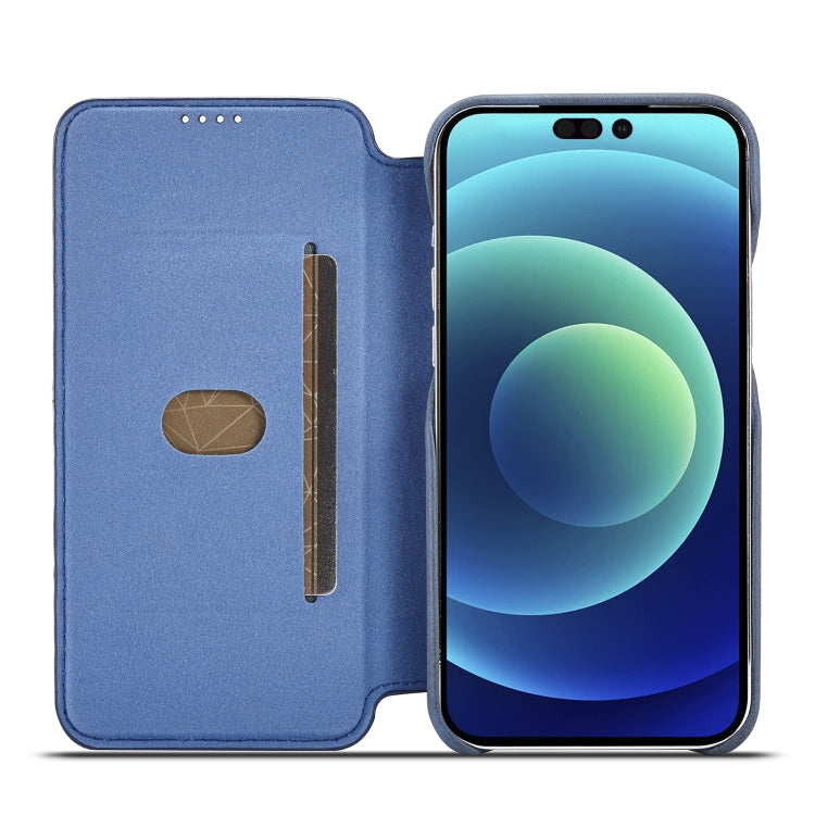 For iPhone 14 LC.IMEEKE Hon Ancient Series Flip Leather Phone Case (Blue) - HoMEdemic™ 
