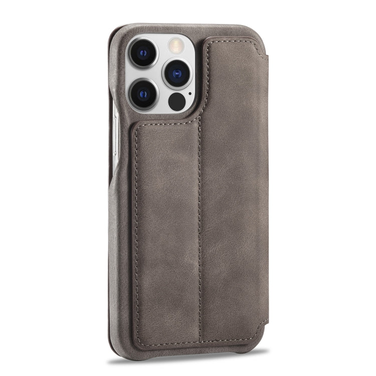 For iPhone 14 Pro LC.IMEEKE Hon Ancient Series Flip Leather Phone Case(Coffee) - HoMEdemic™ 