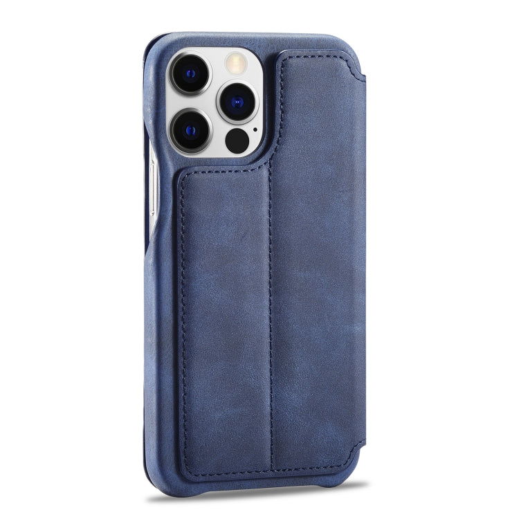 For iPhone 14 Pro LC.IMEEKE Hon Ancient Series Flip Leather Phone Case(Blue) - HoMEdemic™ 