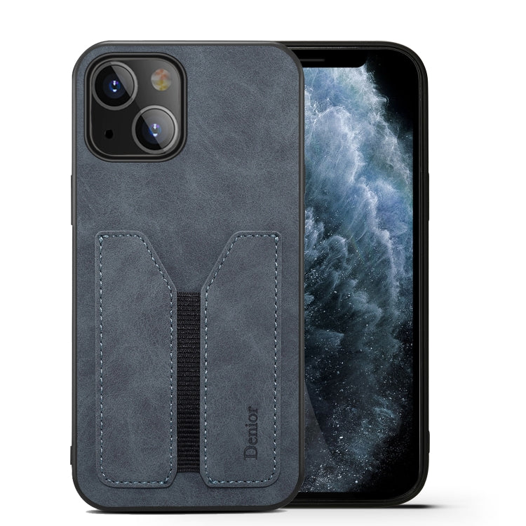 For iPhone 13 Denior Elastic Card Slot PU + TPU Phone Case(Grey) - HoMEdemic™ 