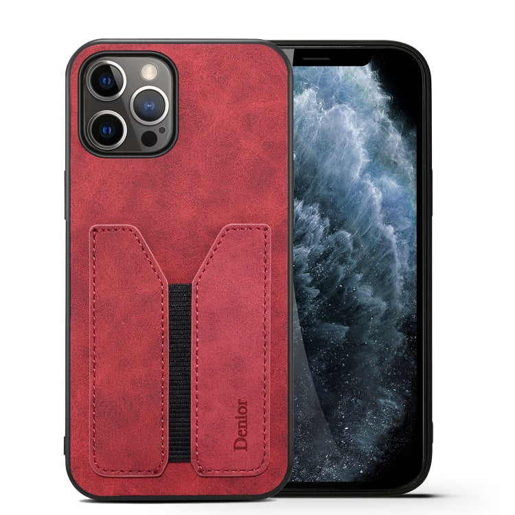 For iPhone 13 Pro Denior Elastic Card Slot PU + TPU Phone Case (Red) - HoMEdemic™ 