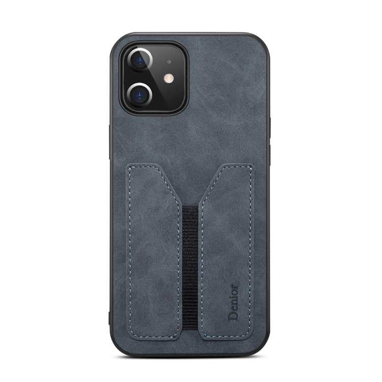 For iPhone 12 mini Denior Elastic Card Slot PU + TPU Phone Case (Grey) - HoMEdemic™ 