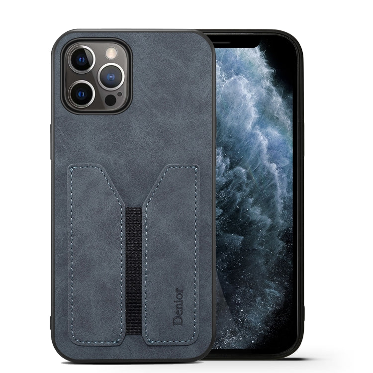 For iPhone 12 Pro Denior Elastic Card Slot PU + TPU Phone Case(Grey) - HoMEdemic™ 