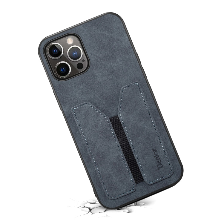 For iPhone 12 Pro Denior Elastic Card Slot PU + TPU Phone Case(Grey) - HoMEdemic™ 