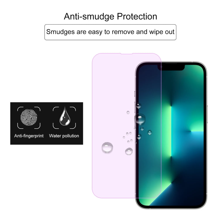 For iPhone 13 Pro Max Purple Light Eye Protection Tempered Glass Film - HoMEdemic™ 