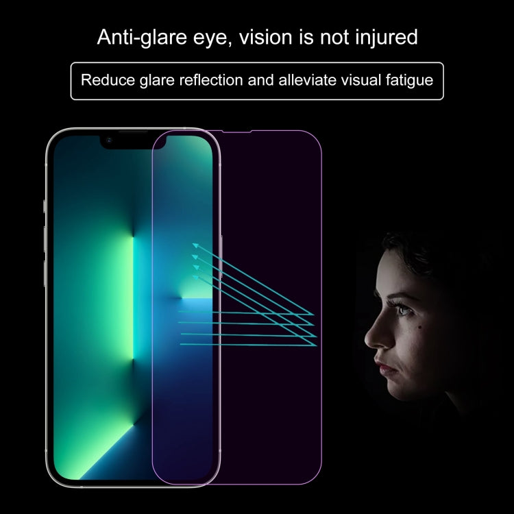 For iPhone 13 Pro Max Purple Light Eye Protection Tempered Glass Film - HoMEdemic™ 