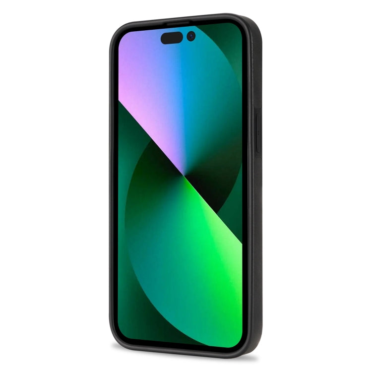 For iPhone 14 Pro N.BEKUS Vertical Flip Card Slot RFID Phone Case(Black) - HoMEdemic™ 